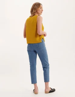 Agatha mustard sleeveless jumper