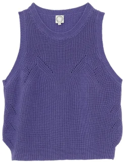 Agatha purple sleeveless jumper