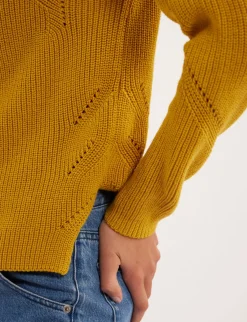 Agathe mustard jumper