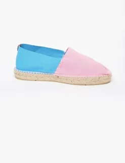 Aglae pink-turquoise espadrilles