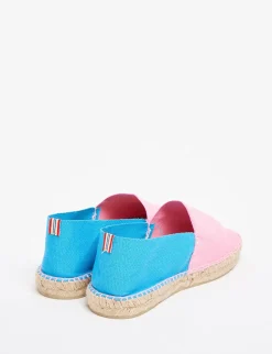 Aglae pink-turquoise espadrilles