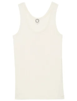 Amelie tank top in ivory jersey