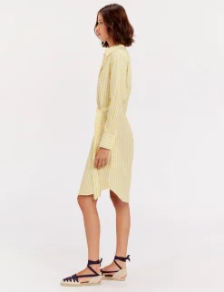 Amour jaune shirt dress