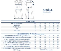 Angèle linen print dress