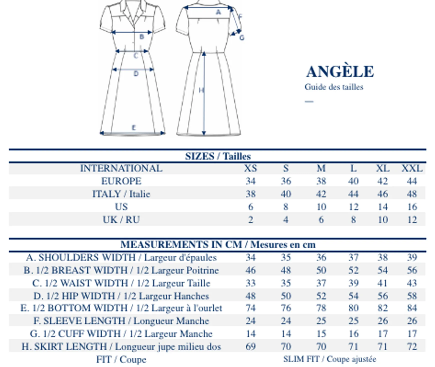 Angèle linen print dress