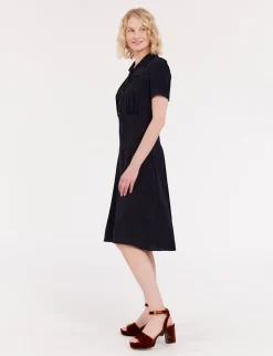 Angèle navy blue dress