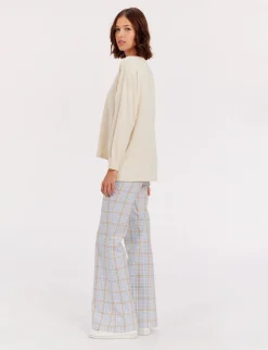 Anton ivory cashmere V-neck jumper