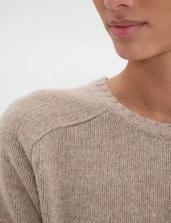 Arthur jumper in beige wool and cashmere