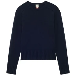 Arthur jumper in navy wool and cashmere