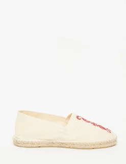 Auriane ecru embroidered espadrilles