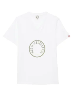 Aurore green V-neck T-shirt