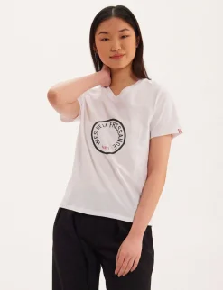 Aurore V-neck T-shirt khaki