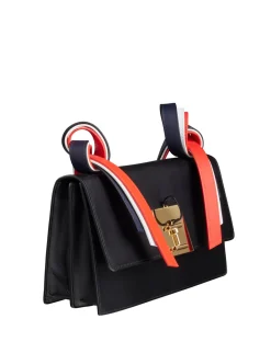 Bag Béatrice Baguette black leather tricolour