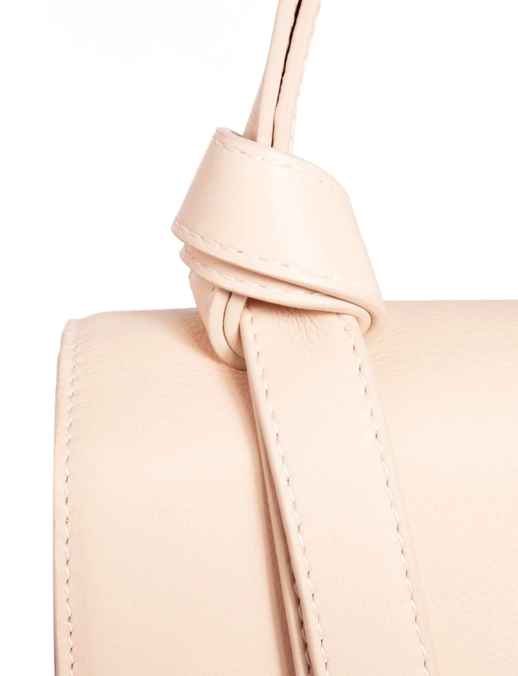 Béatrice beige/pink leather bag