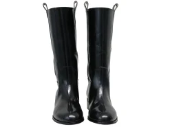Black Lana boots in smooth leather
