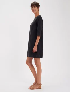 Black linen Megane dress