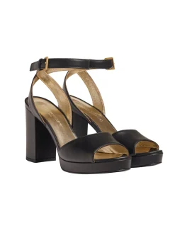 Black platform sandal