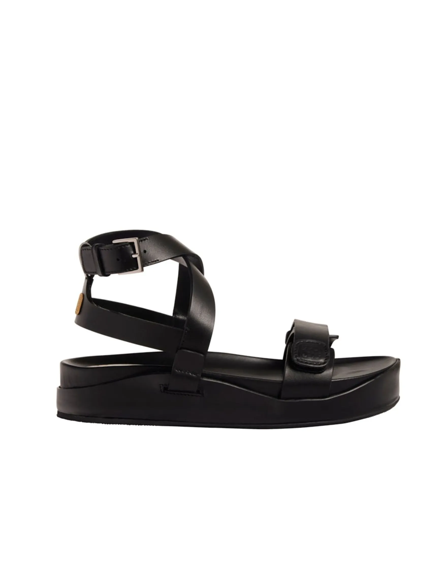 Black platform sandal