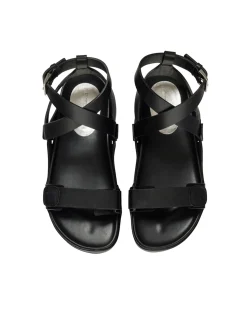 Black platform sandal