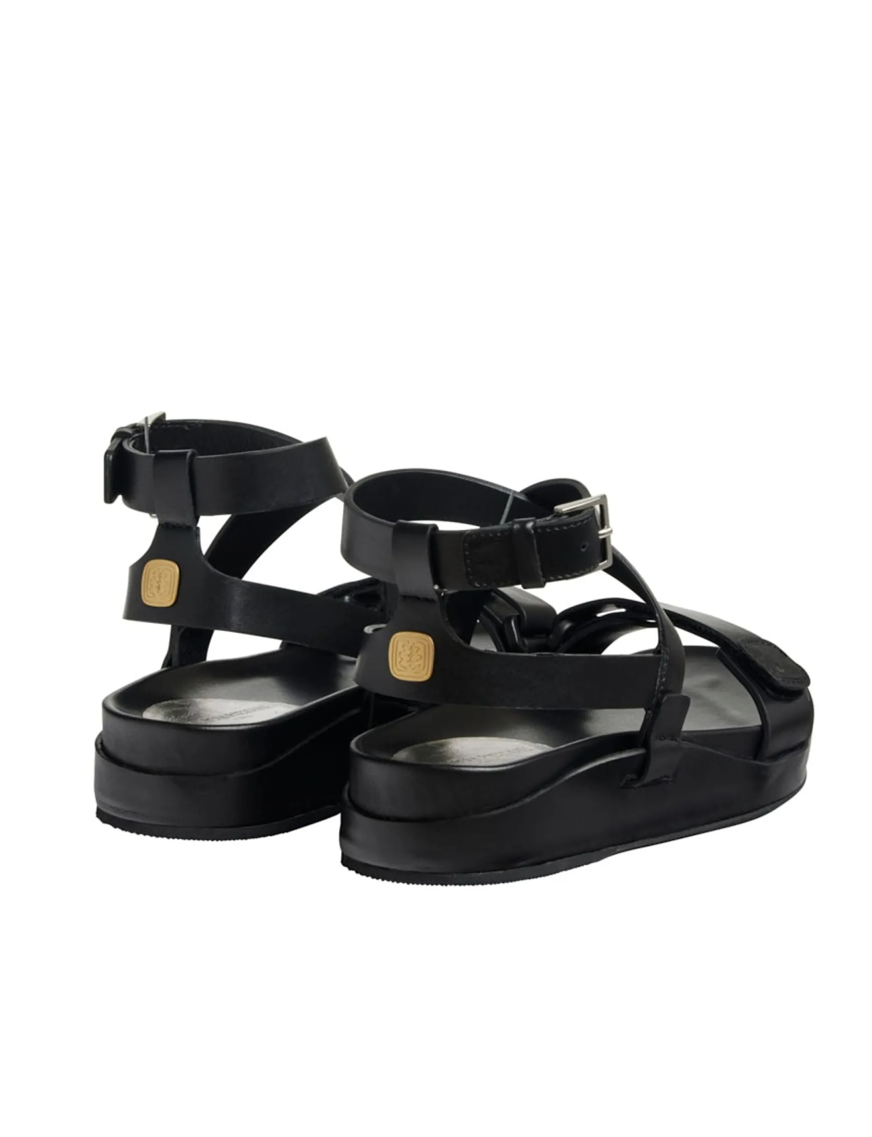 Black platform sandal