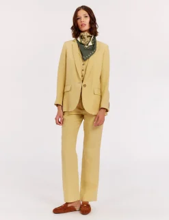 Bruna lemon linen jacket