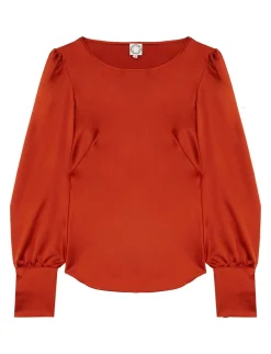 Burnt orange Theola top
