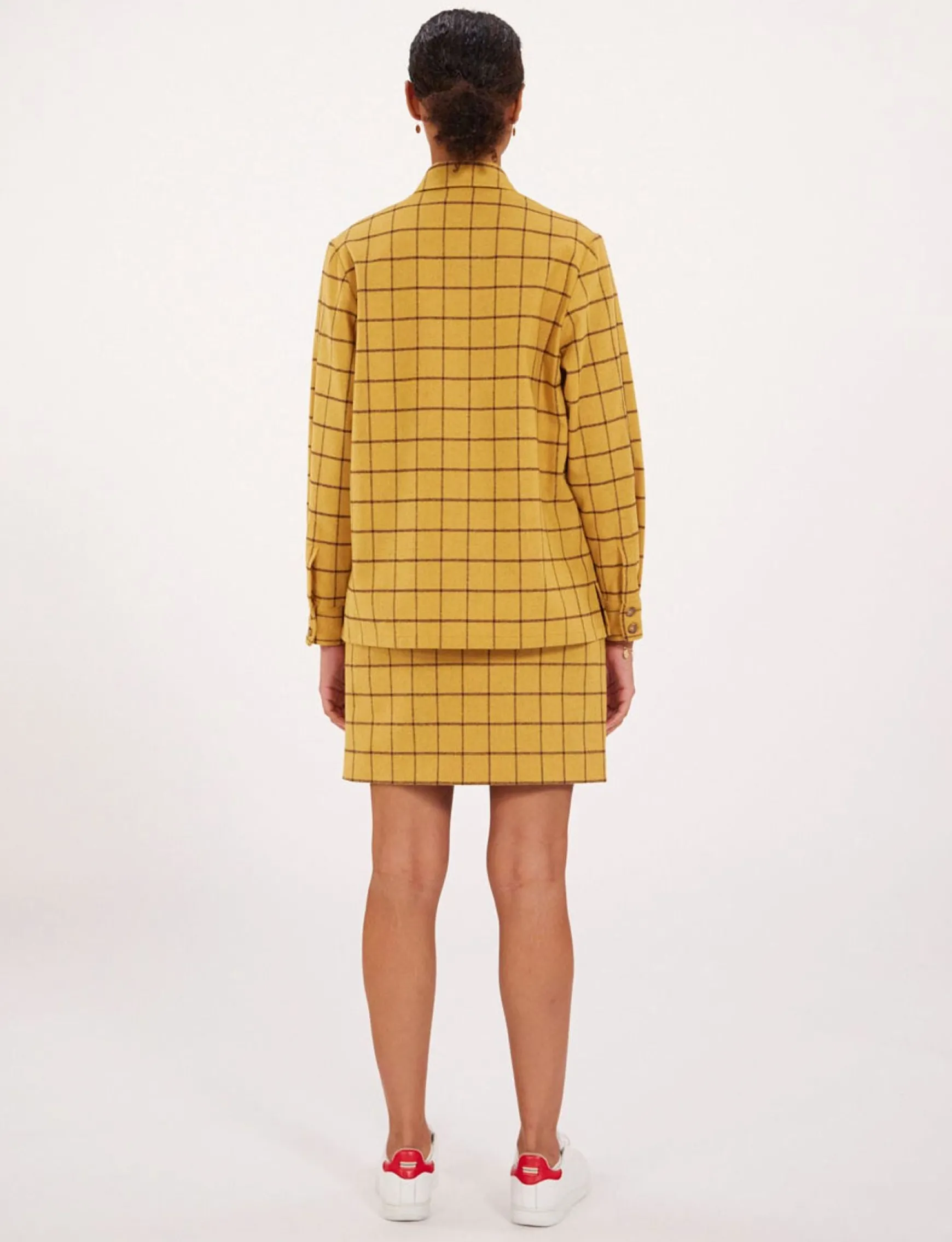 Cassia ochre check shirt