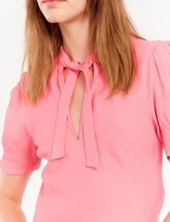 Cerise long pink dress