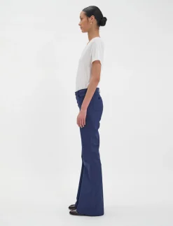 Charlotte navy cotton trousers