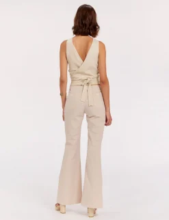 Charlotte striped trousers