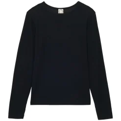 Cindy black long-sleeved T-shirt