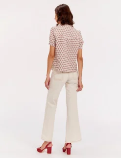 Constance blouse in printed linen