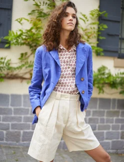 Constance blouse in printed linen