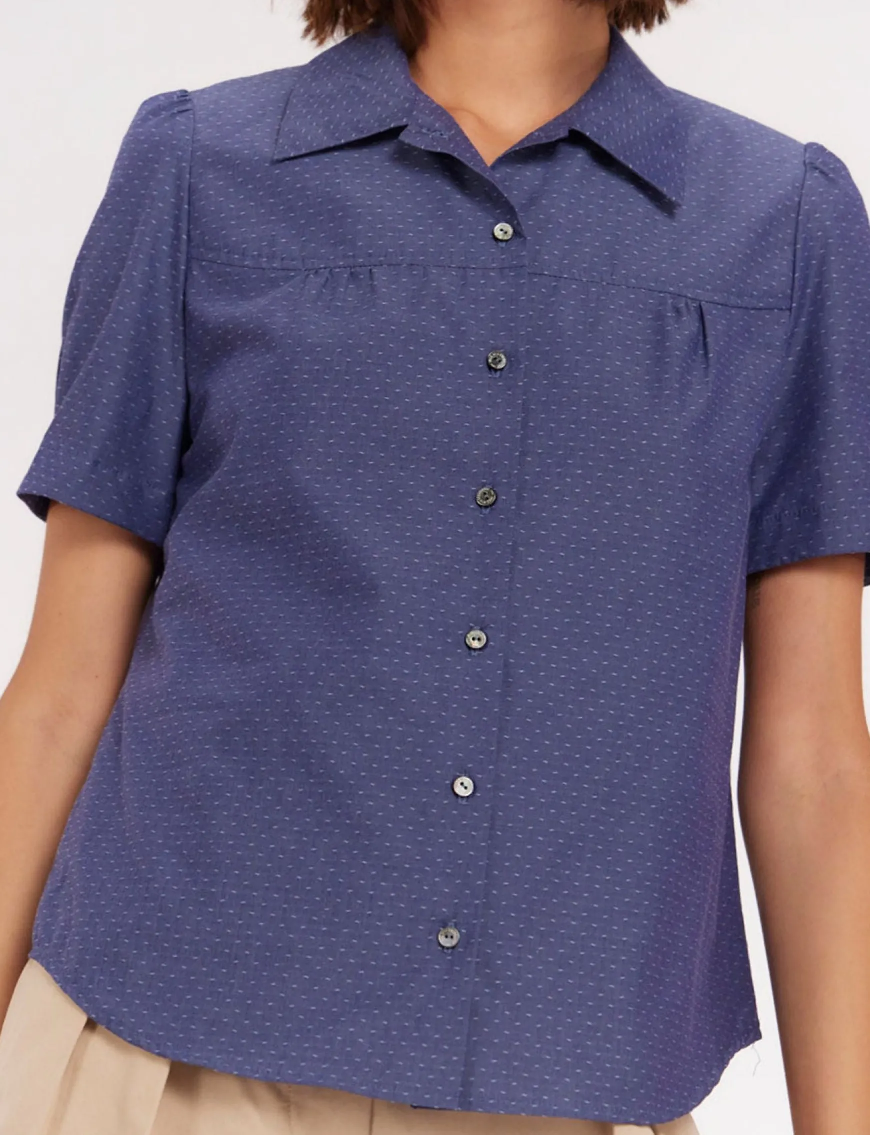 Constance blue blouse