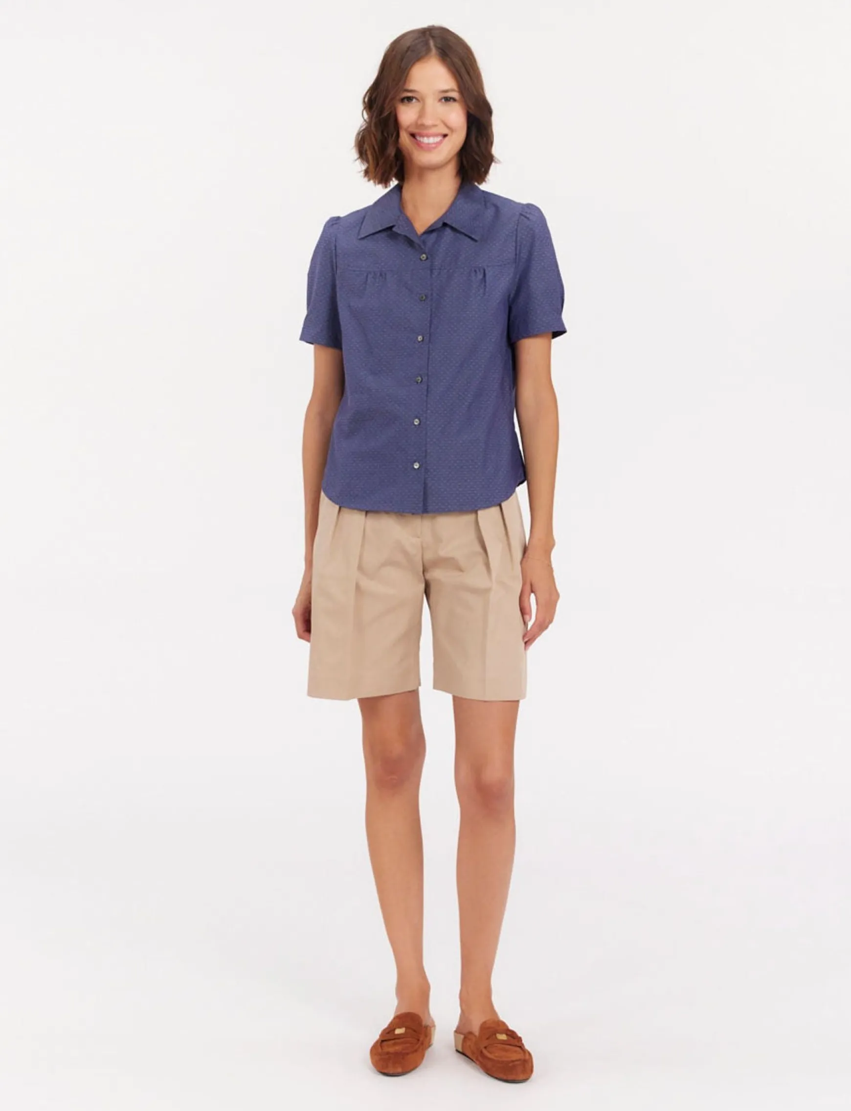 Constance blue blouse