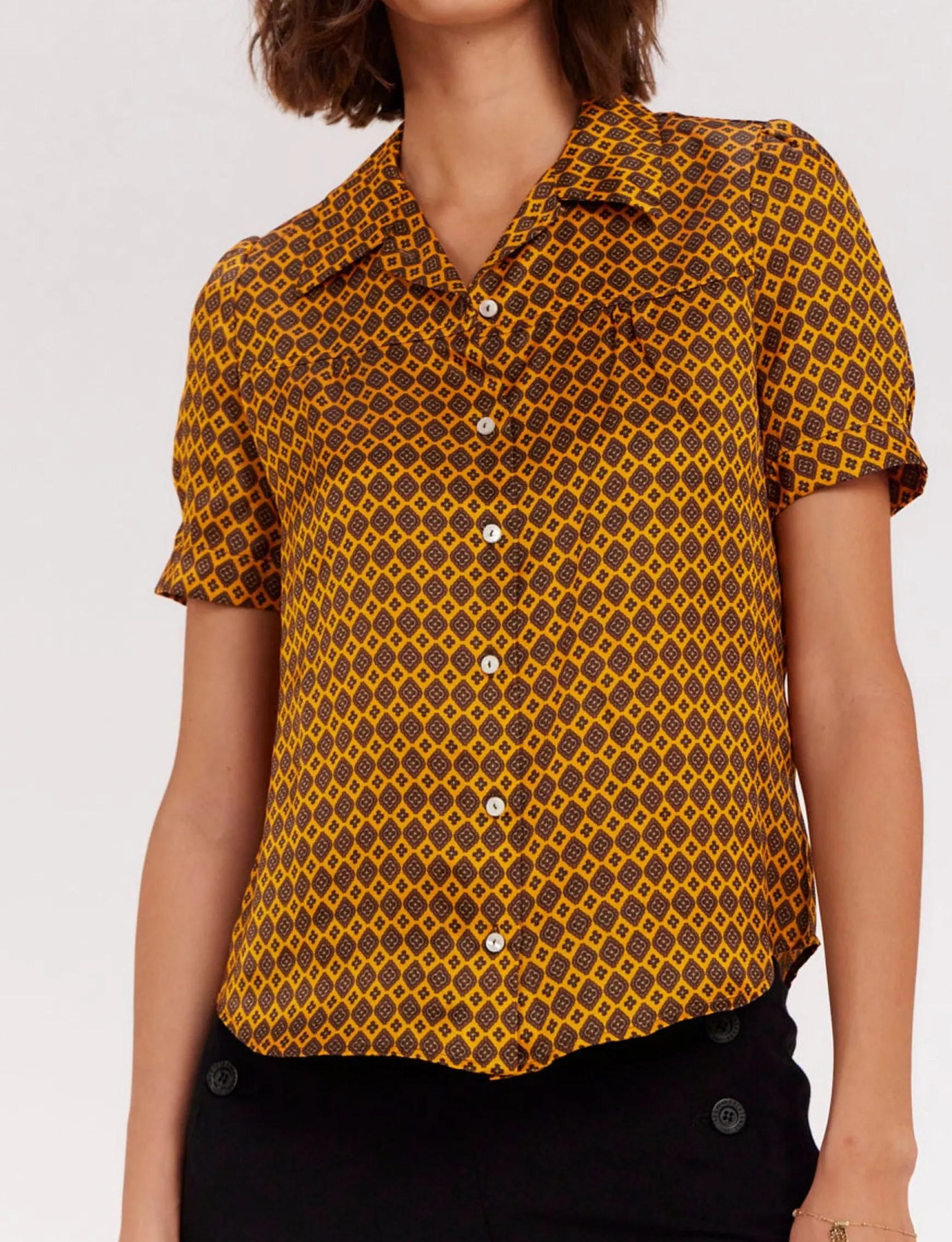 Constance printed blouse