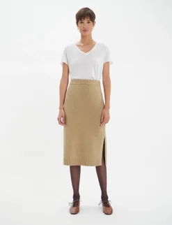 Damia skirt in camel wool