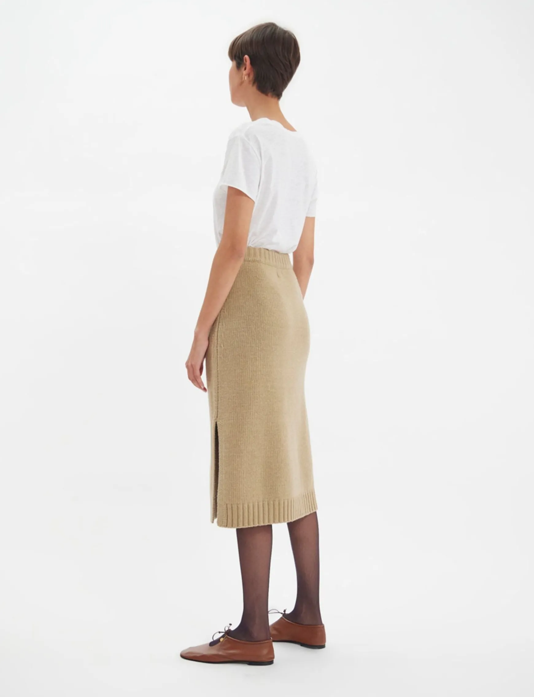 Damia skirt in camel wool