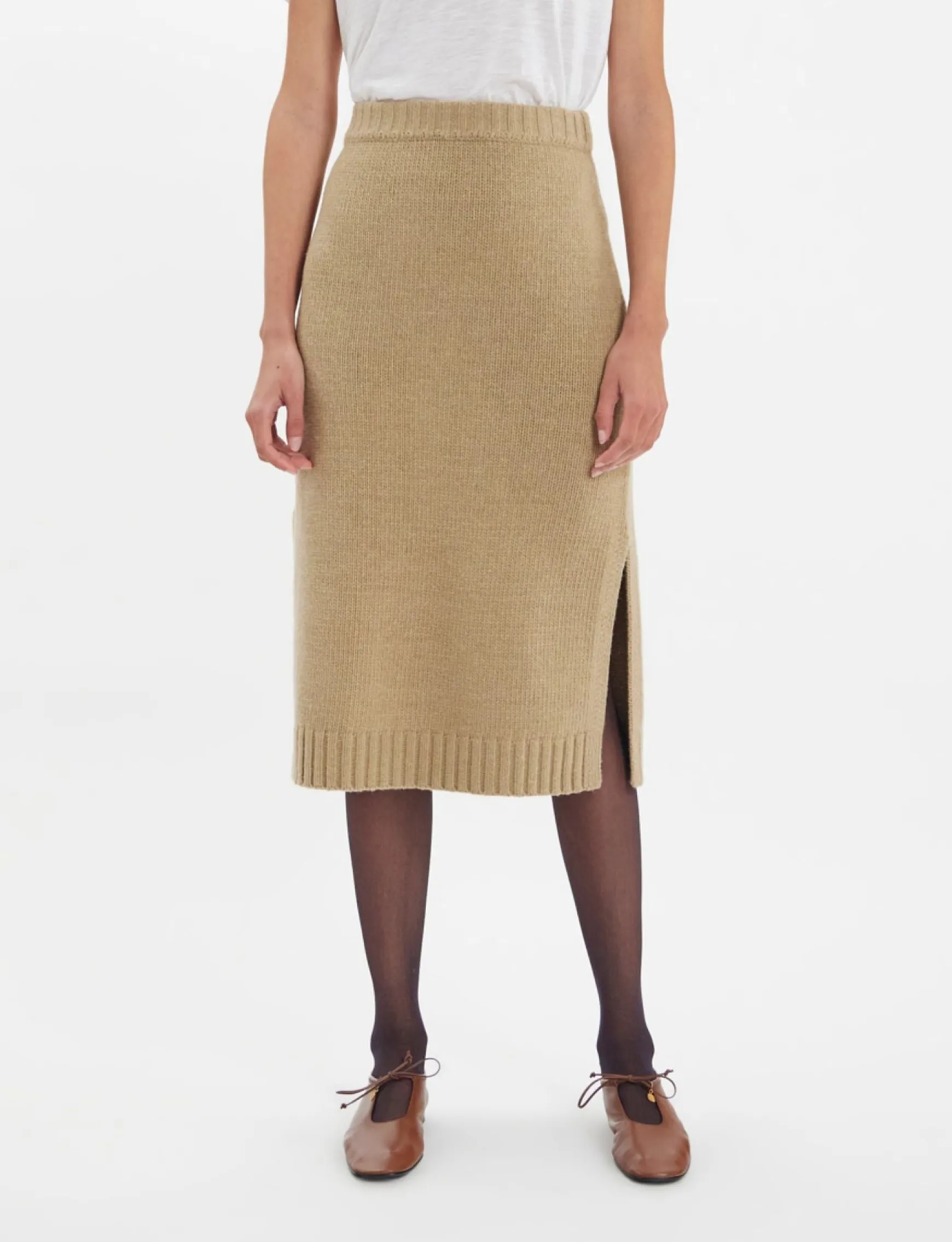 Damia skirt in camel wool