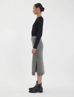Damia skirt in responsible grey wool