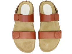 Delia cognac leather mules