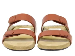 Delia cognac leather mules
