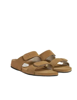 Delia sand leather mules