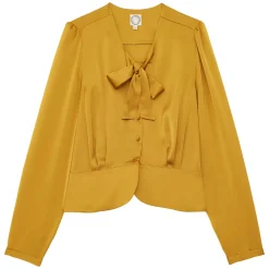 Emeline mustard top