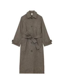 Esmé coat in houndstooth wool-blend