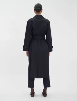 Esme black wool coat