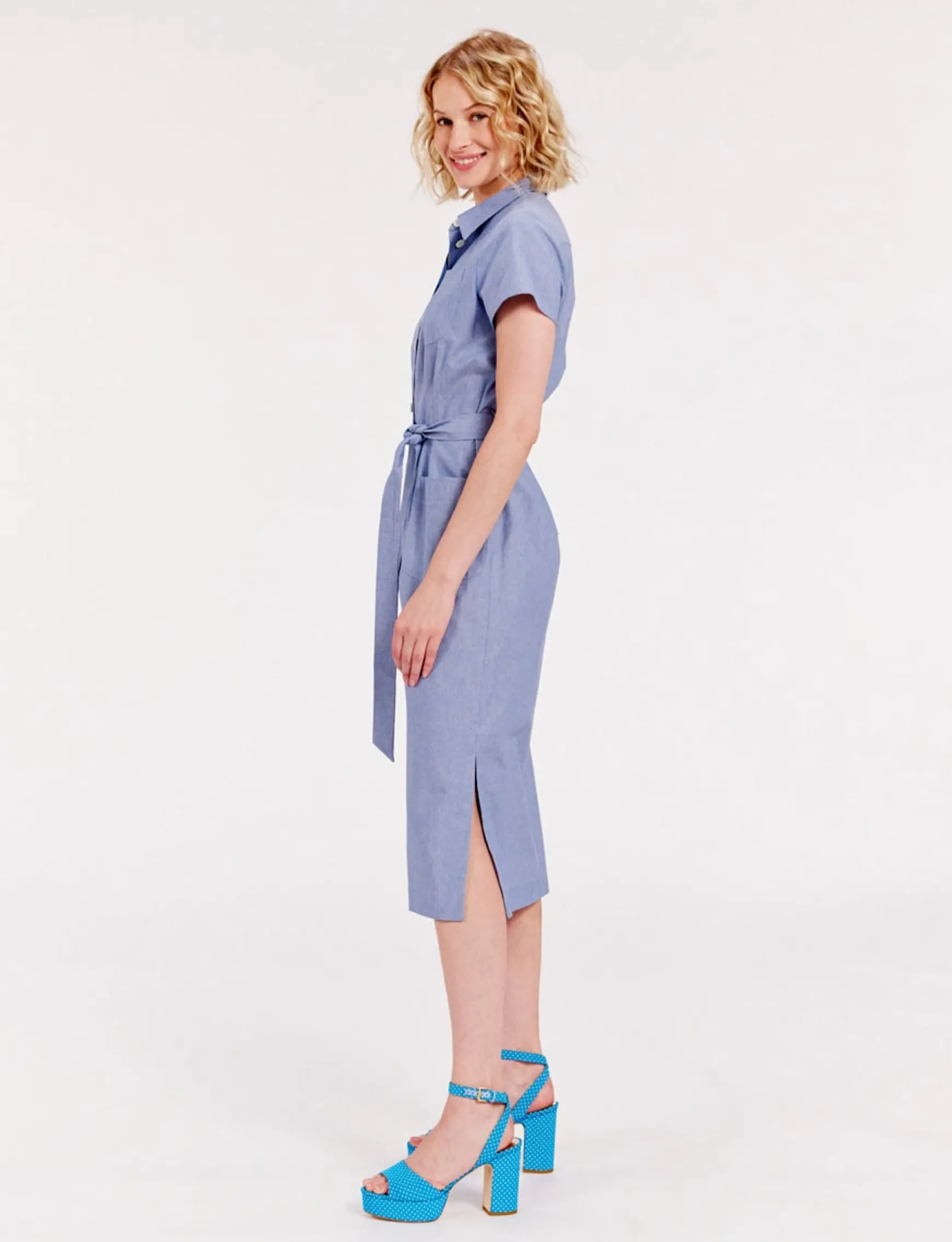 Ethel straight blue dress