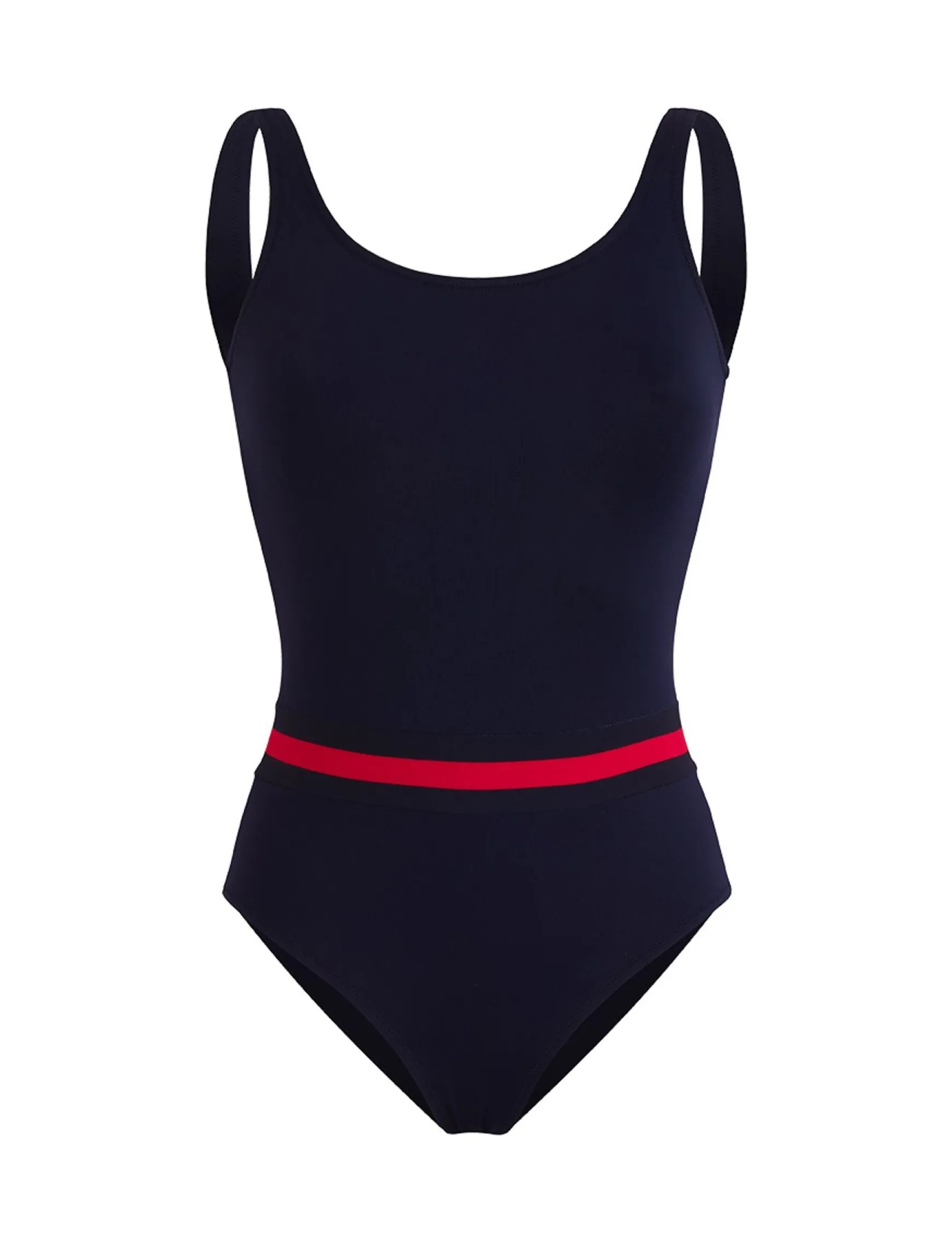Fashion, women's one-piece swimming costume in blue, Ines x Vilebrequin