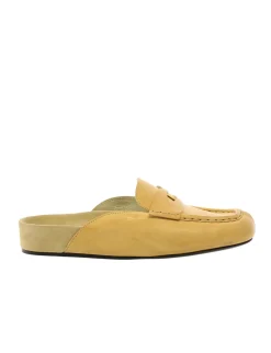 Flavie natural leather moccasin mule