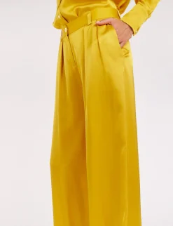 Fluid yellow buttercup Luciano trousers